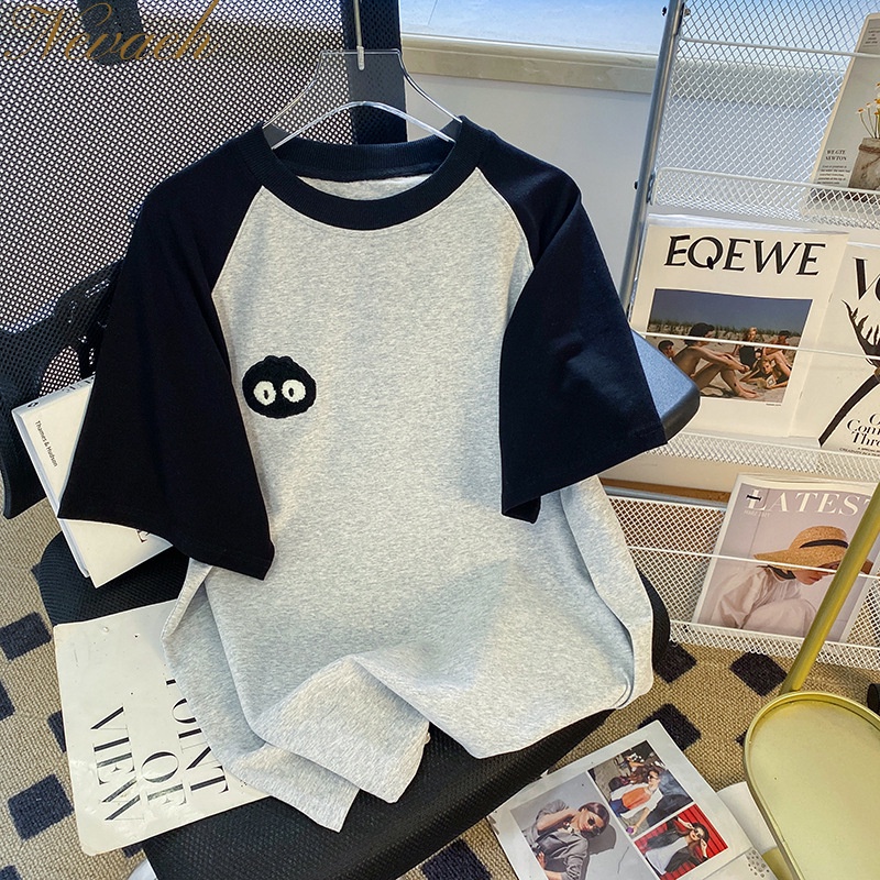 Áo Thun Tay Ngắn Cổ Tròn In Chữ Thời Trang Mùa Hè Mới Cho Nam Và Nữ