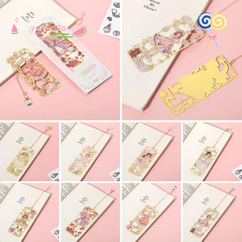 Dấu Trang Sách Bằng Đồng Thau Phối Tua Rua Phong Cách Trung Hoa Cổ Điển