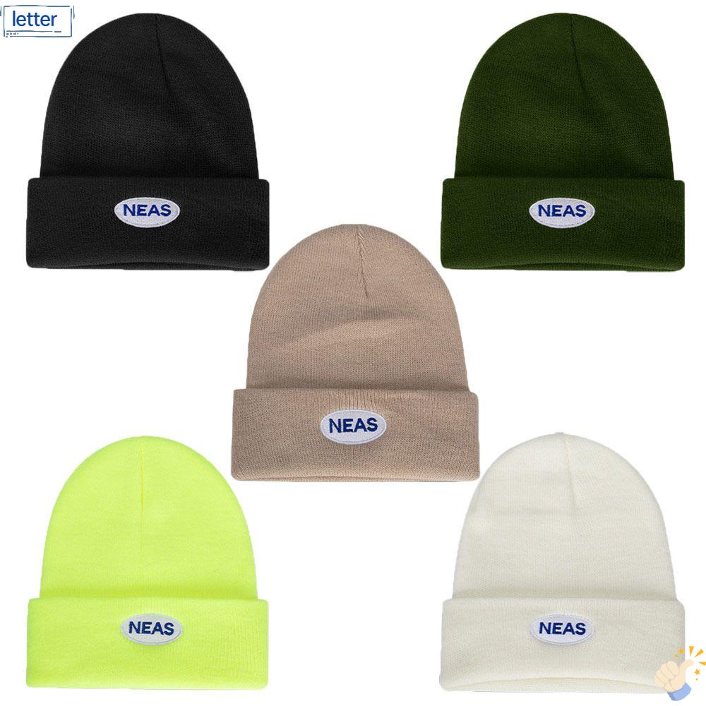 Mũ Beanie Dệt Kim Màu Trơn Dễ Thương Chất Lượng Cao Cho Nam Và Nữ