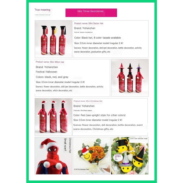 Búp Bê Đội Mũ Tốt Nghiệp Mini Bằng Vải Không Dệt Dùng Để Trang Trí