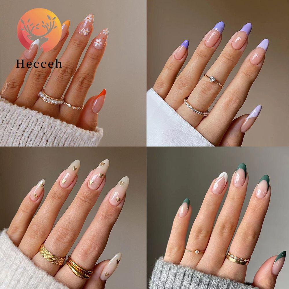 Hộp 24 Móng Tay Giả Che Phủ Toàn Diện Tháo Rời Được