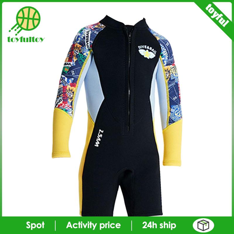 Bộ Đồ Bơi / Lướt Ván / Chèo Thuyền Dày 2.5mm Chất Liệu Cao Su Tổng Hợp Giữ Nhiệt Cho Bé