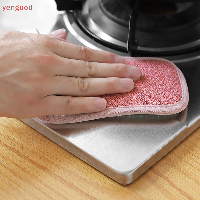 Set 1 / 4 Mút Rửa Chén Hai Mặt Có Thể Tái Sử Dụng Tiện Lợi