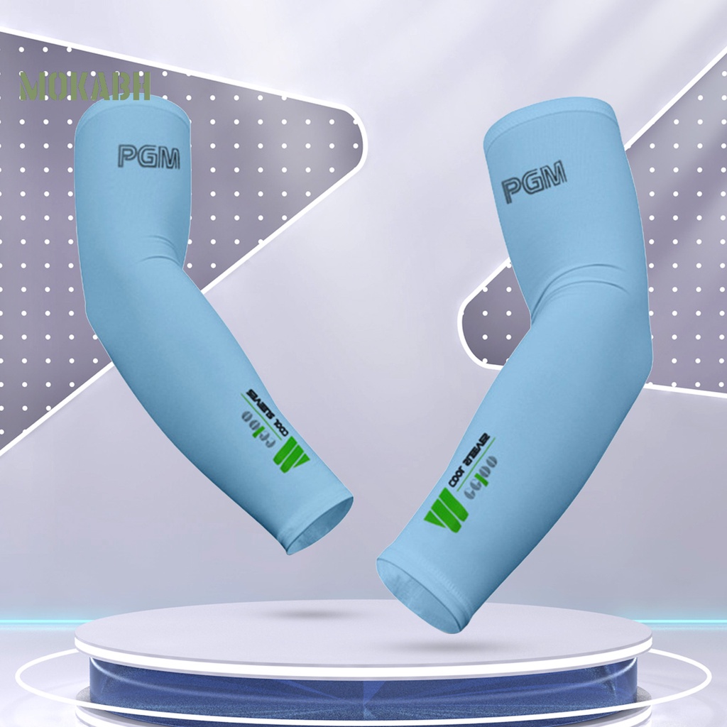 1 Cặp Vỏ Bọc Cánh Tay Đánh Golf PGM Bằng Lụa Lạnh Thoáng Khí Chống Tia UV