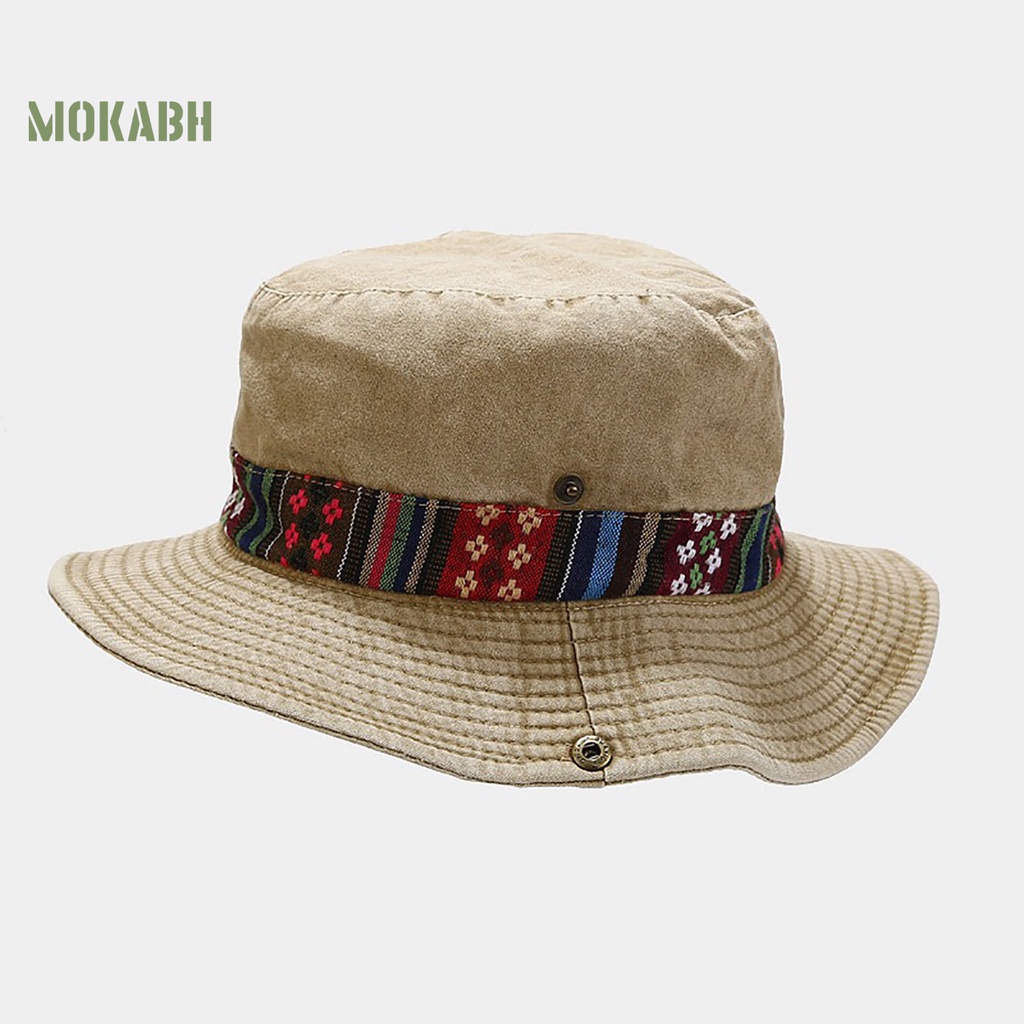 Abh Mũ Tai Bèo Họa Tiết Hình Học Có Thể Điều Chỉnh Kích Thước Cho Nam Và Nữ