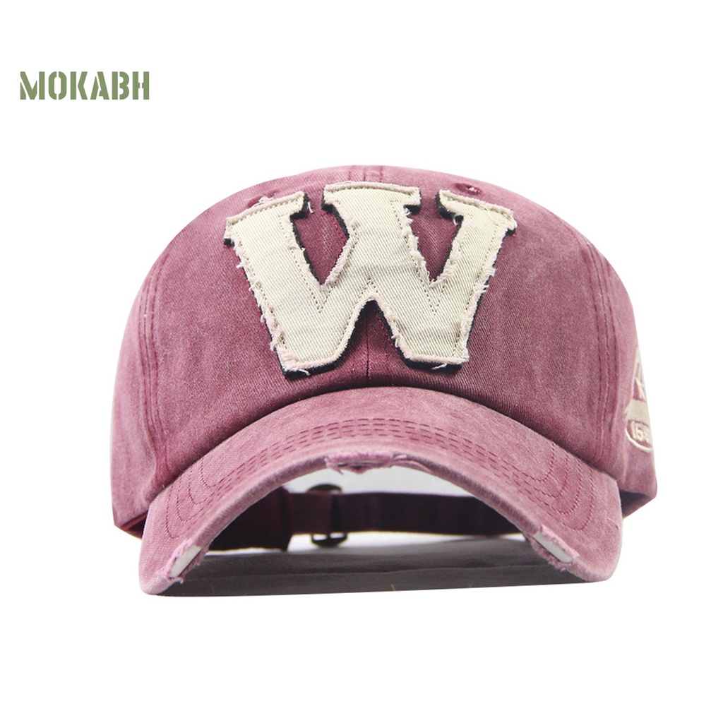 [Mok Abh] Mũ Lưỡi Trai Cotton Siêu Nhẹ Thoáng Khí Chống Nắng Dễ Mặc Hàng Ngày Có Vành Rộng Có Thể Điều Chỉnh