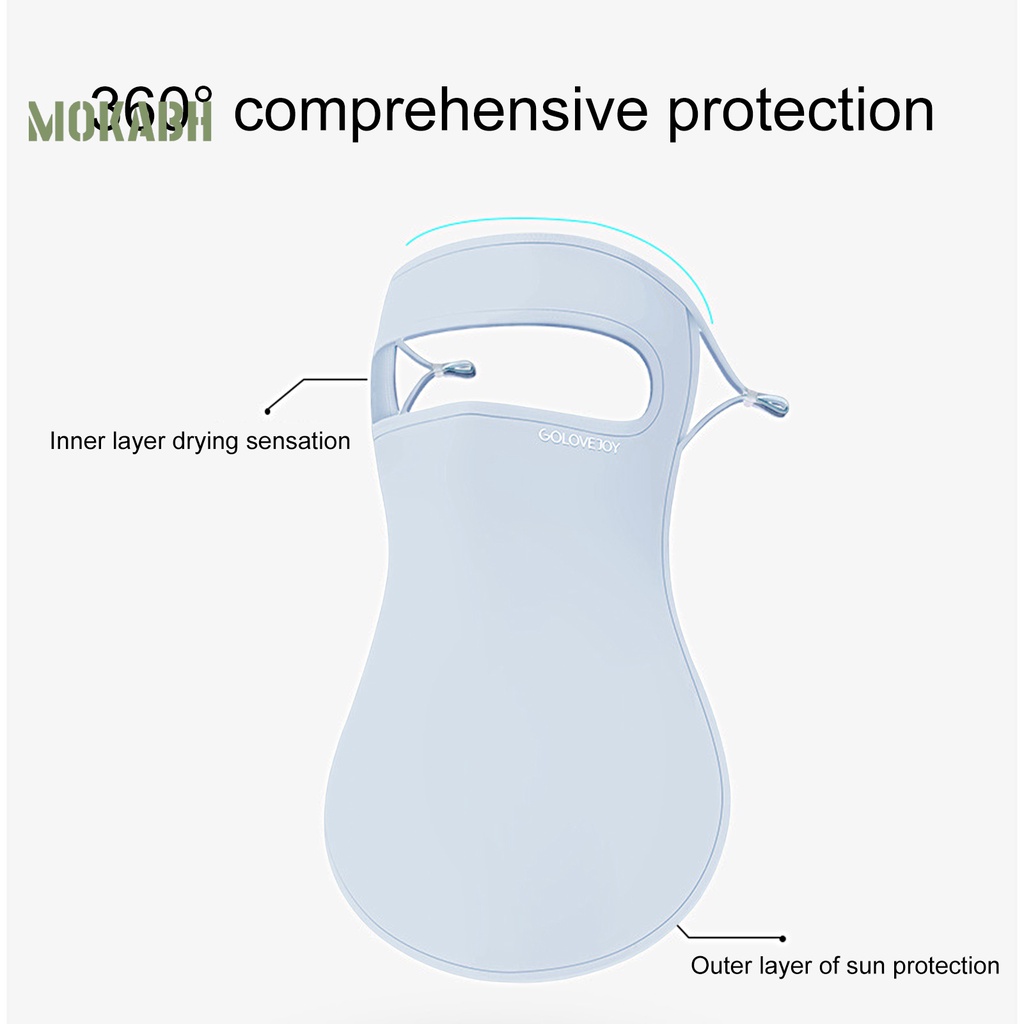 Khẩu Trang Chống Nắng Chống Bụi Thoáng Khí Thấm Hút Mồ Hôi Che Phủ Toàn Diện