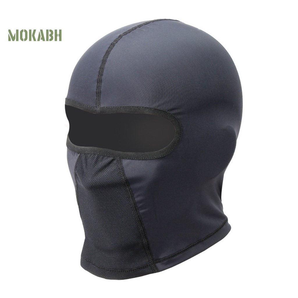 [Mok Abh] Khăn Choàng Co Giãn Thoáng Khí Nhanh Khô Chống Nắng Bảo Vệ Toàn Diện Màu Trơn Dùng Khi Đi Xe Máy Trượt Tuyết Ngoài Trời