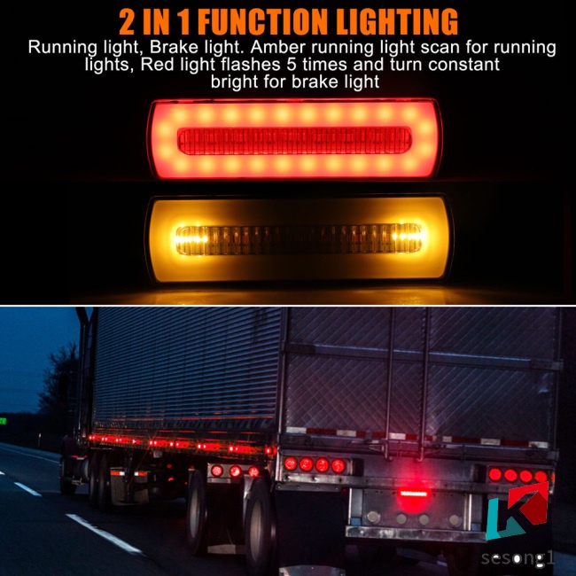 Set 2 Đèn Led Tín Hiệu 40smd Ip67 Chống Thấm Nước Cho Xe Hơi