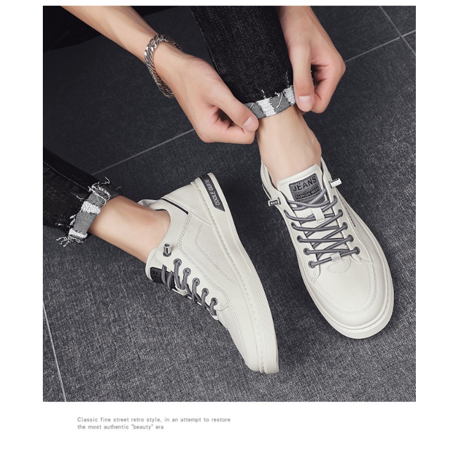 Giày Thể Thao Nam Bằng Da Dễ Phối Đồ-AA0500