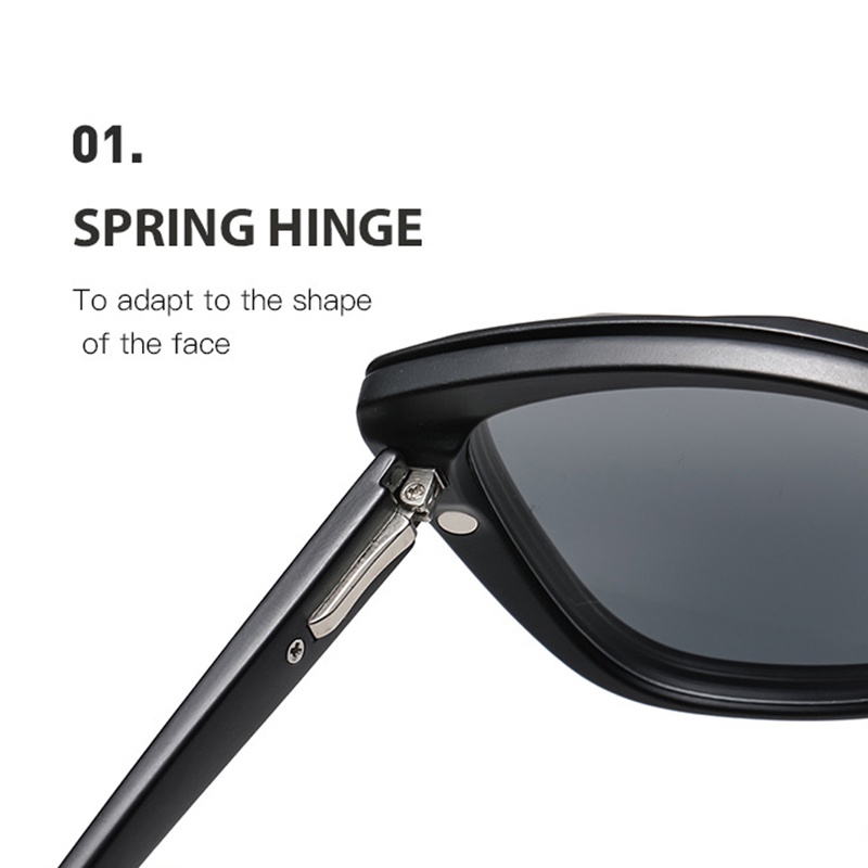 VIENDO Kính Mát Mắt Mèo Dạng Kẹp Từ Tính 2 Trong 1 Chống Tia UV400 Thích hợp cho đi xe đạp/ngoài trời/thể thao/lái (có thể cắt cận thị ống kính)