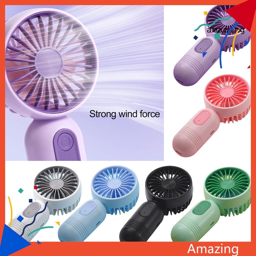 Mal- Quạt Cầm Tay Một Nút Khởi Động Tốc Độ Tiếng Ồn Thấp Dễ Mang Theo Bằng ABS Ultra-Quiet Nhỏ Gọn Có Thể Điều Chỉnh