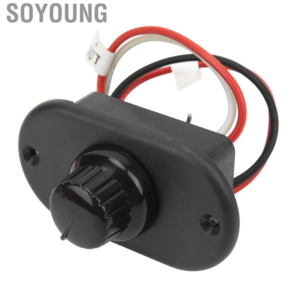 Soyoung Boats Parts 15%‑ Current Control Stepless DC12V/24V Wide Application Flush Mount RV  Dimmer Switch for Truck Yacht