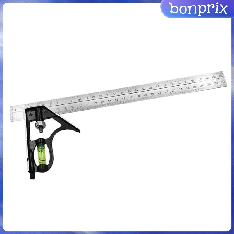 Thước Đo Góc Vuông 300mm Bằng Kim Loại Có Thể Điều Chỉnh