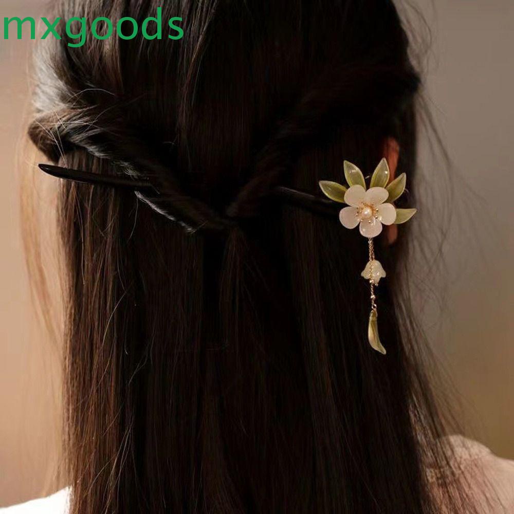 Trâm Cài Tóc Bằng Gỗ Hình Chiếc Lá Phong Cách Trung Hoa Cổ Điển