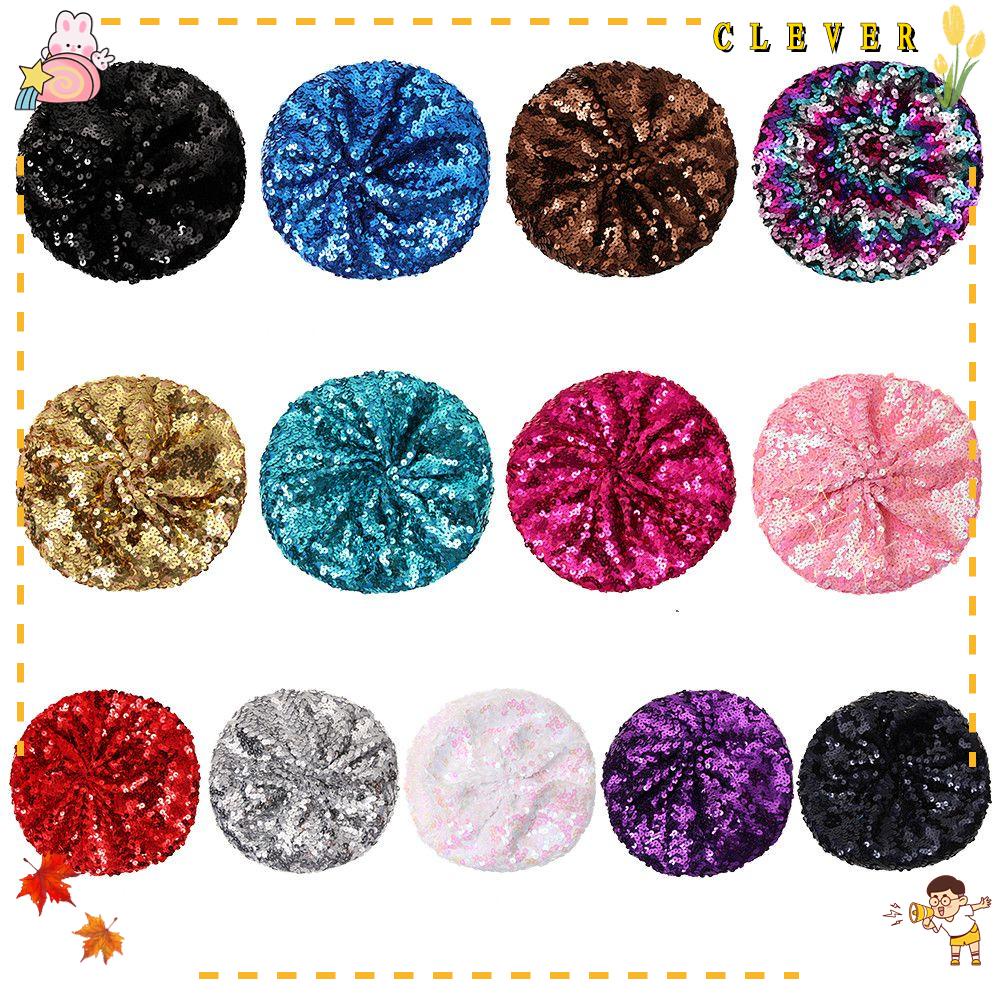 Mũ Beret Đính Kim Sa Lấp Lánh Thời Trang Cho Nữ