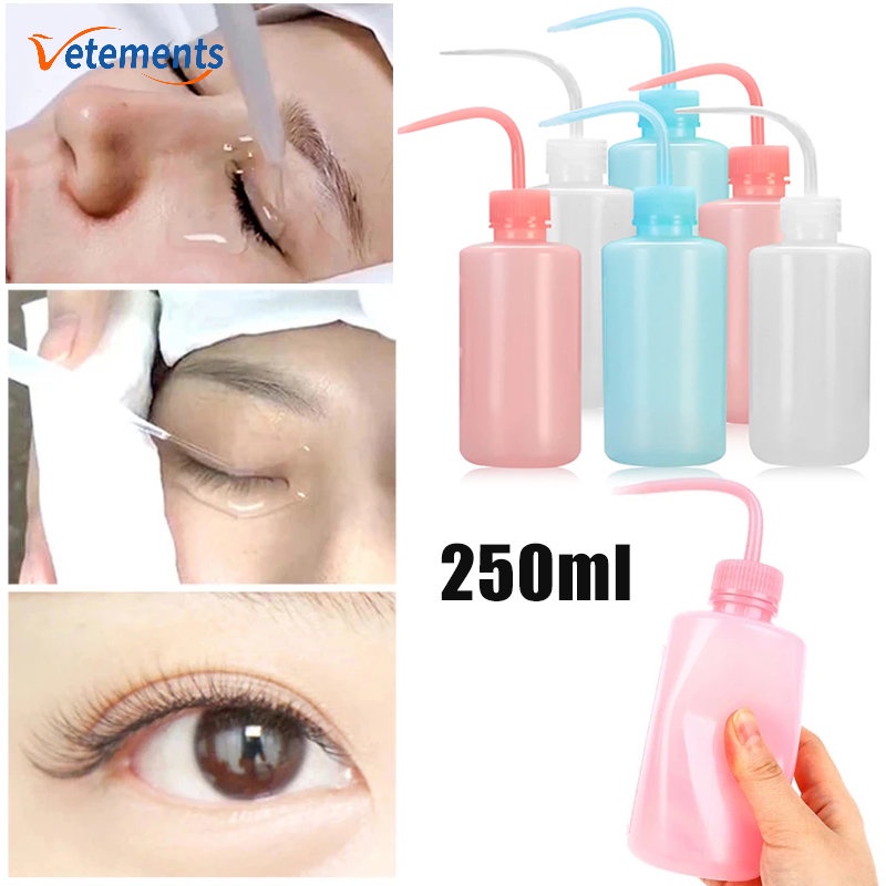 Chai Nhựa Dạng Bóp Vệ Sinh Lông Mi Giả / Miệng Cong Tiện Dụng
