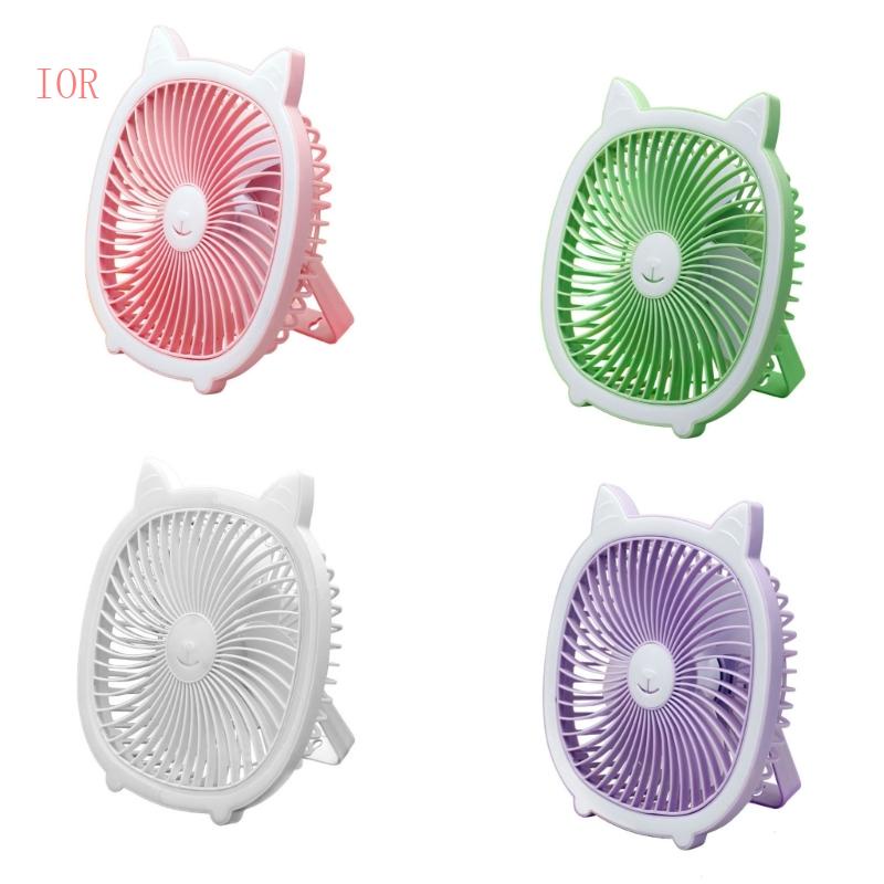 Quạt USB 3 Tốc Độ Kèm Đèn Nhỏ Gọn Tiện Dụng Cho Dã Ngoại / Leo Núi / Cắm Trại