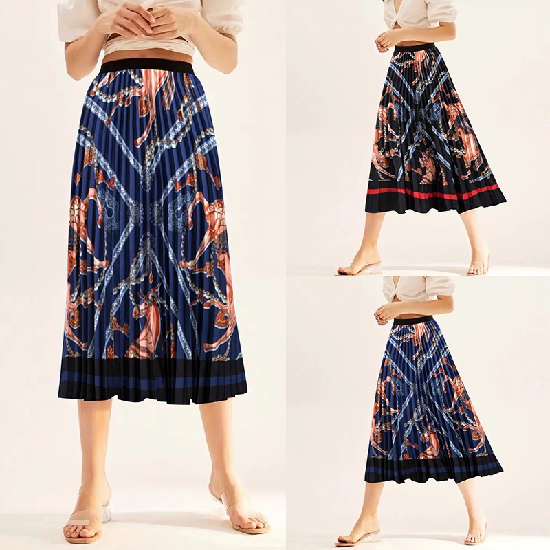 Chân Váy Maxi Hoạ Tiết Hoa Phong Cách Vintage