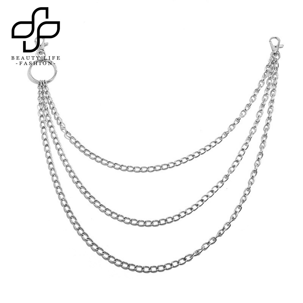 Dây Thắt Lưng Nhiều Lớp Trọng Lượng Nhẹ Phong Cách Hip Hop Cho Nam Và Nữ