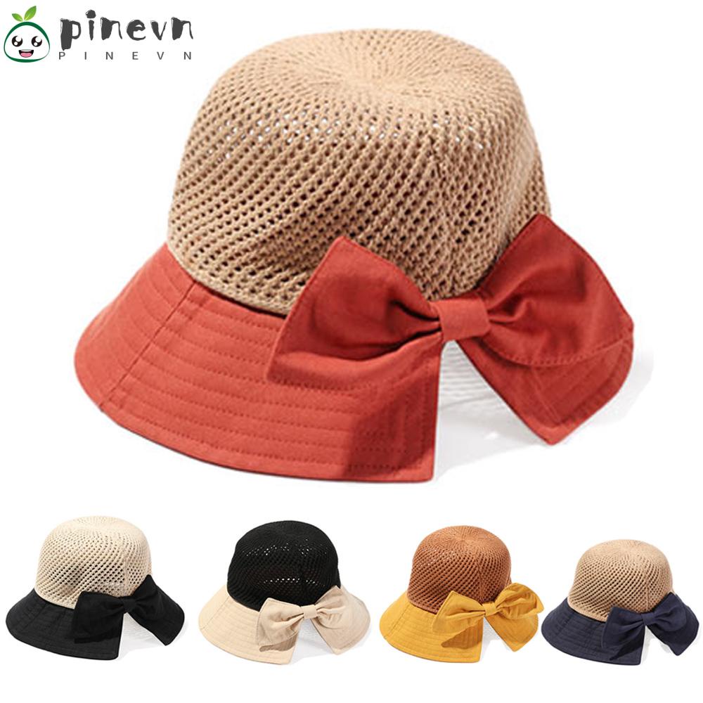 Nón Tai Bèo Rộng Vành Phối Nơ Xinh Xắn Dành Cho Nữ