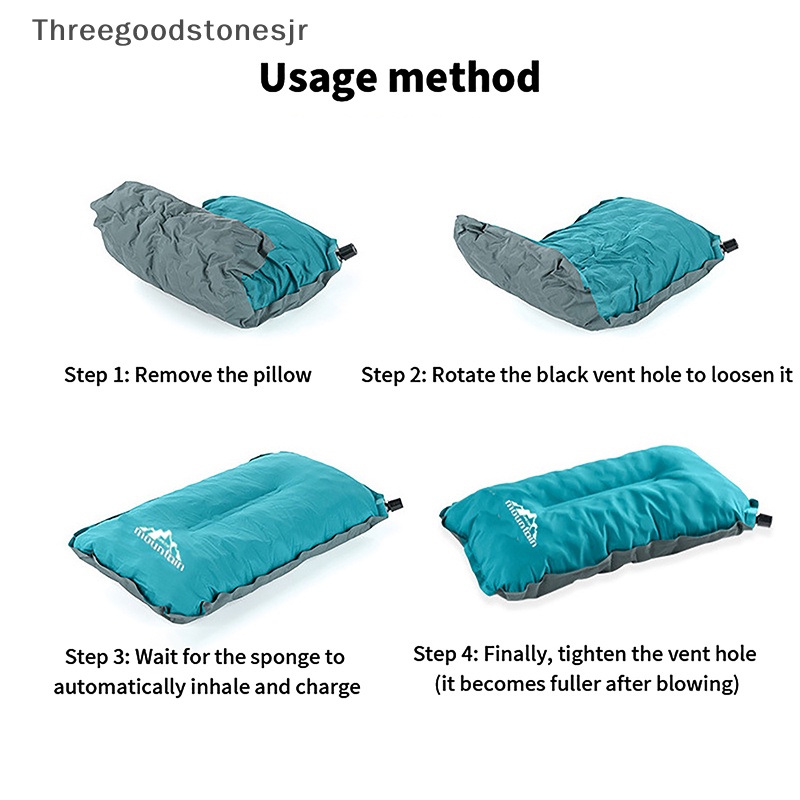 Gối Bơm Hơi Siêu Nhẹ Có Thể Gấp Gọn Tiện Dụng Mang Theo Du Lịch / Cắm Trại