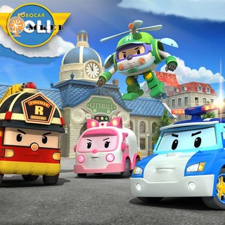 Đồ chơi mô hình xe rô bốt hoạt hình Robocar Poli bằng hợp kim cho trẻ em
