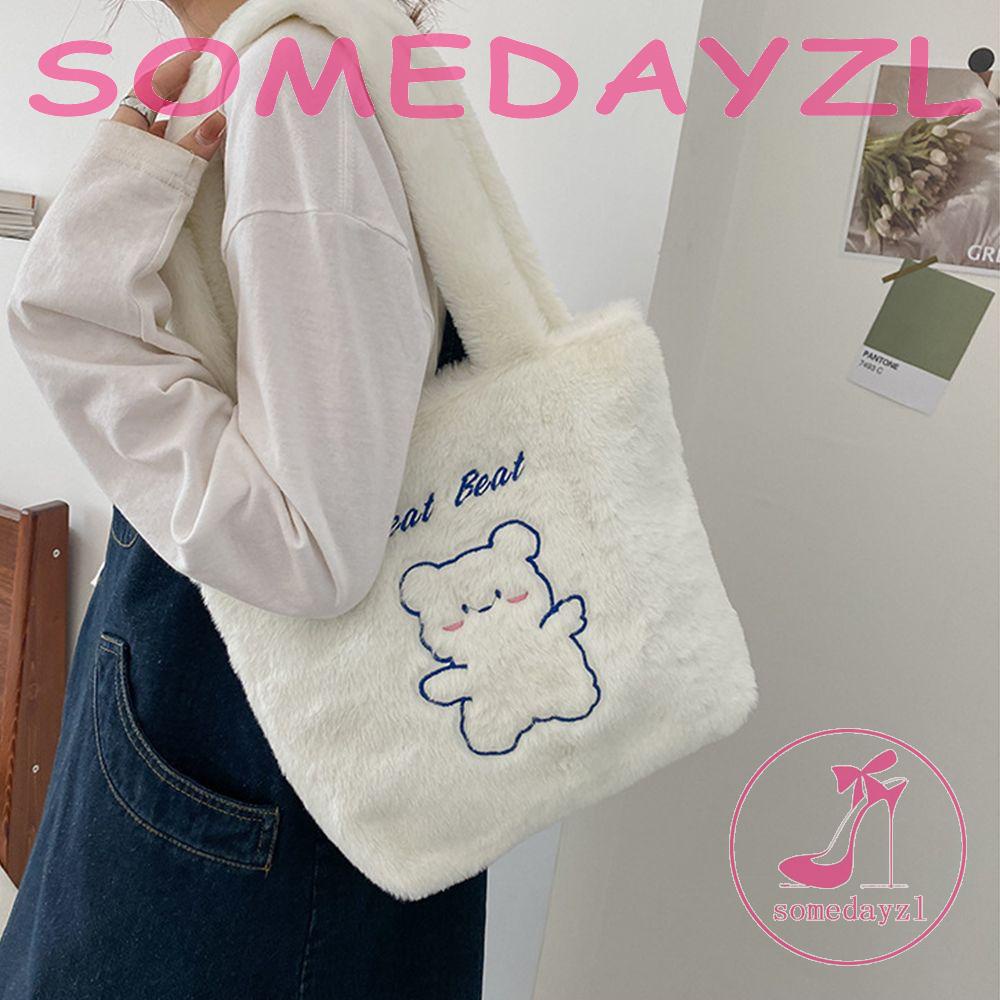 Túi Mua Sắm Cỡ Lớn Bằng Vải Bông Mềm Mại Họa Tiết Hoạt Hình Dễ Thương