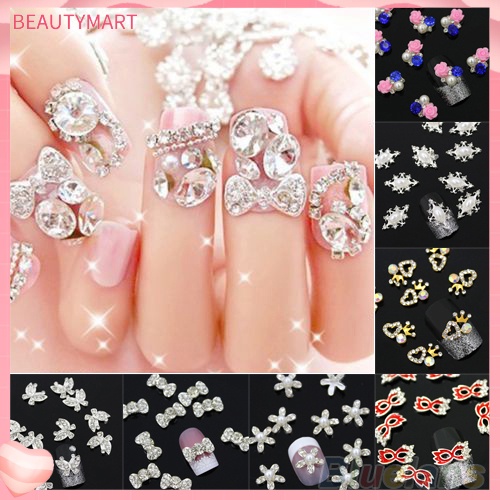 Bộ 10 Hạt Kim Cương Giả Lấp Lánh Đa Năng Trang Trí Móng Tay Nghệ Thuật