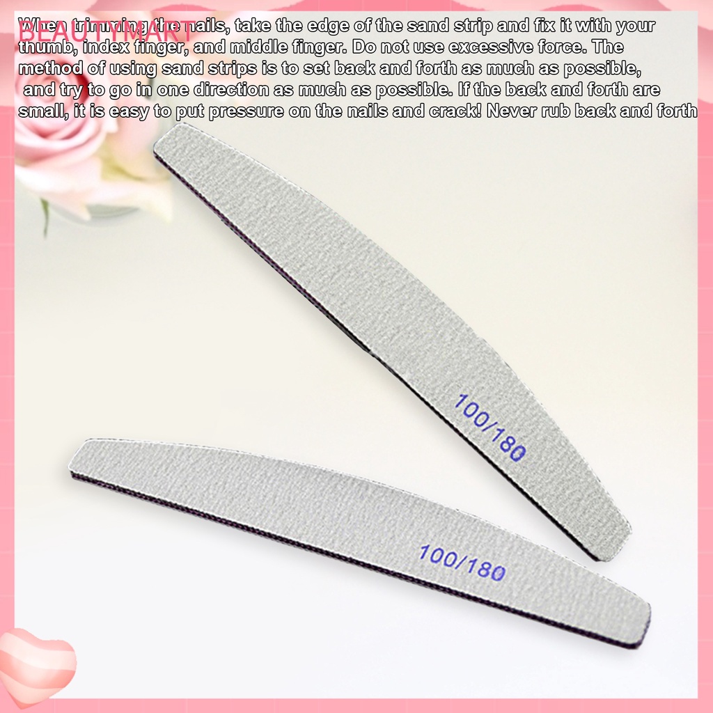 Bộ 25 Cây Dũa Móng Tay Hai Mặt Bằng Acrylic Tự Nhiên