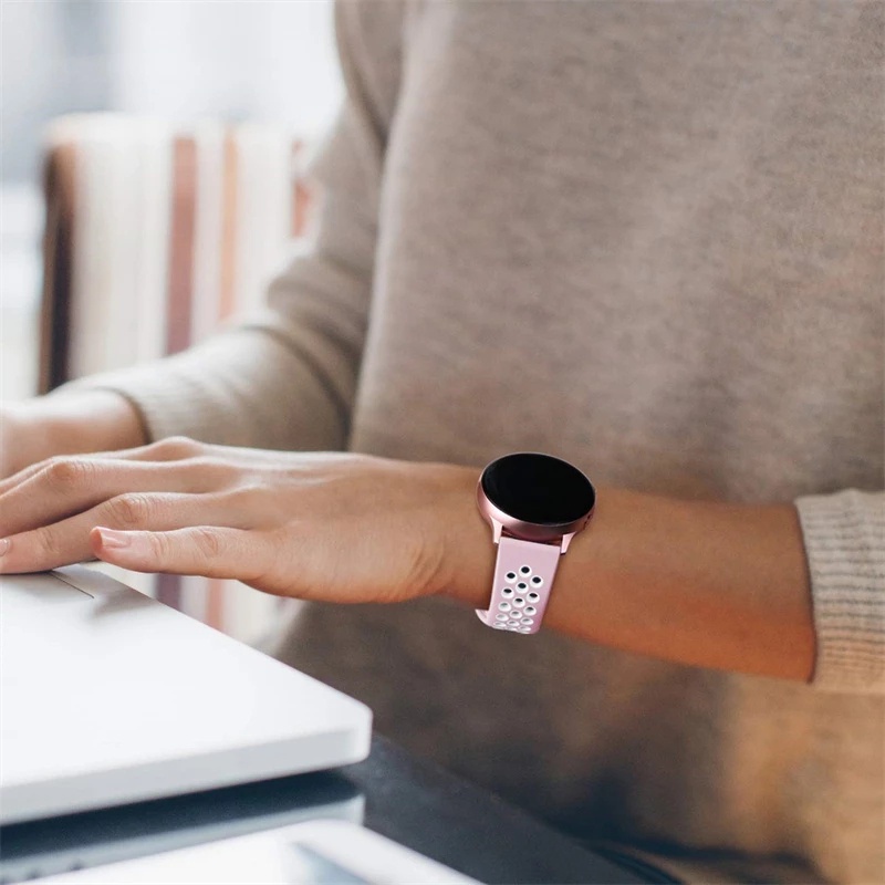 Dây Đeo Silicon Hai Màu mini Cho Đồng Hồ Thông Minh Amazfit GTS 4 / Amazfit GTS 4