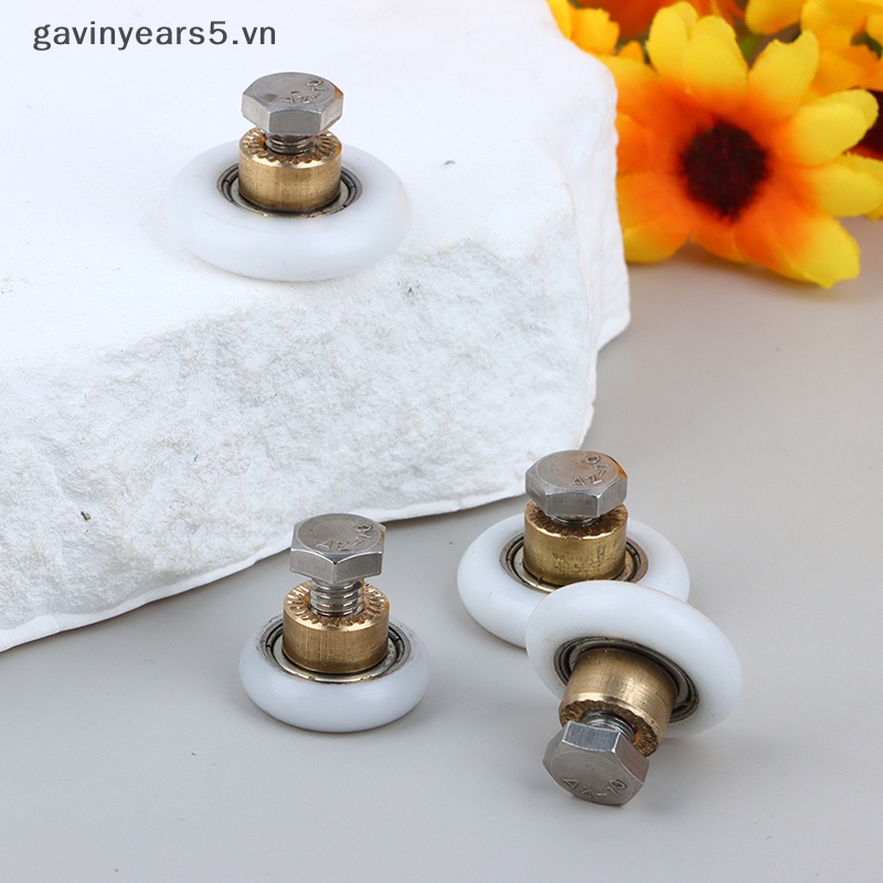 Bộ 4 Bánh Xe Ròng Rọc Chuyên Dụng Cho Cửa Kính Nhà Tắm