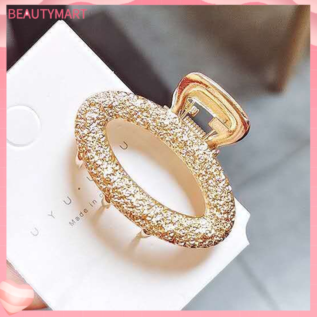 [beautymart] Kẹp Tóc Đa Phong Cách Bằng Hợp Kim Hình Nơ / Chữ Nhật / Trái Tim / Mặt Trăng / Elip Đơn Giản Sáng Bóng Thanh Lịch Cho Nữ