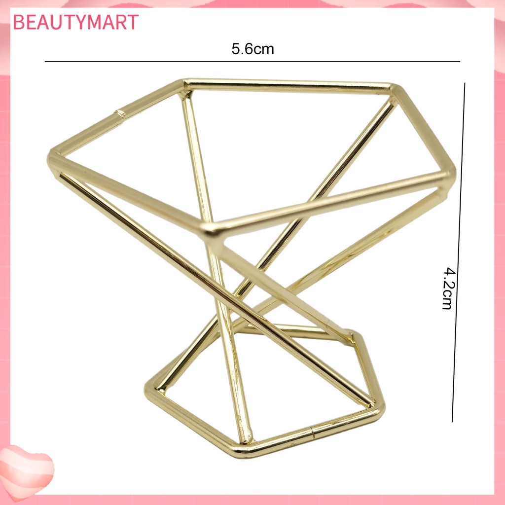 [beautymart] Giá Đỡ Mút Trang Điểm Bằng Thép Carbon Mạ Điện Thiết Kế Rỗng Làm Đẹp