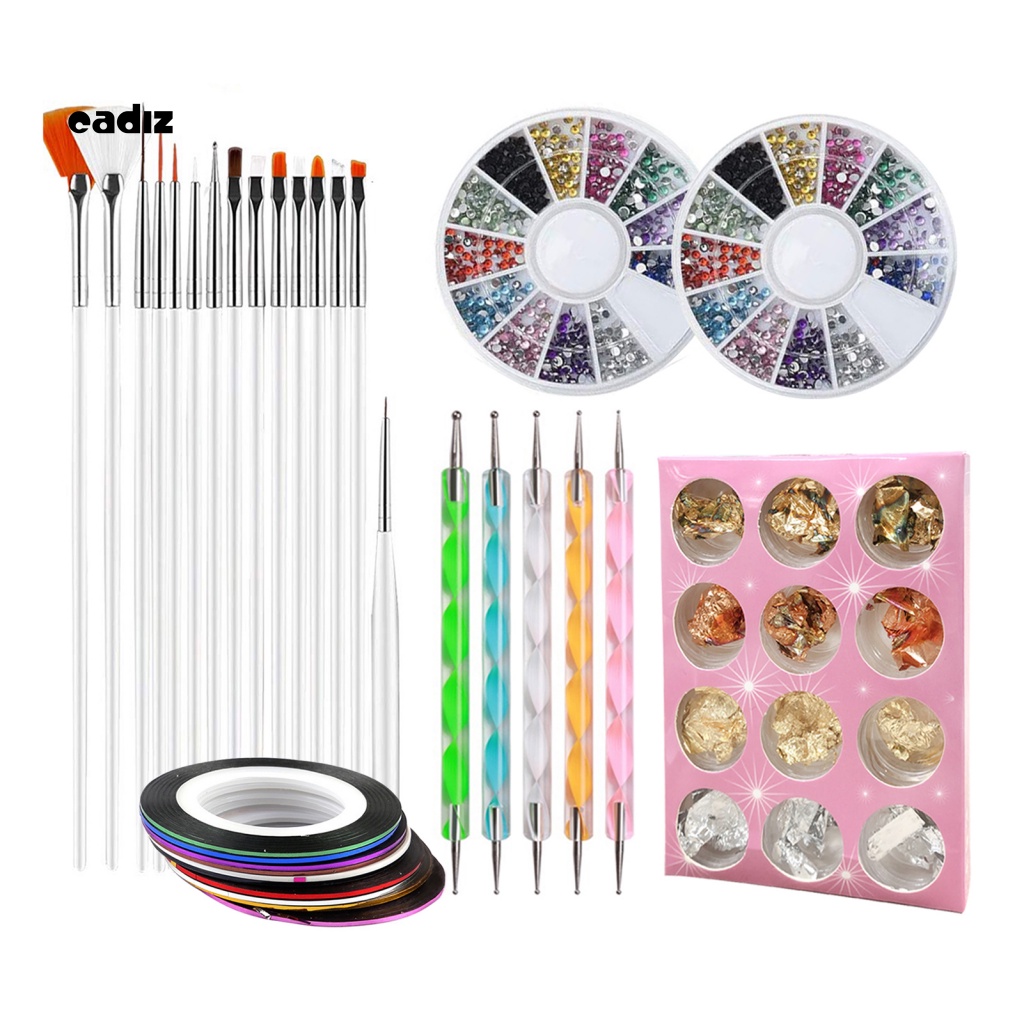 1 Bộ Dụng Cụ Đánh Bóng Móng Tay Bằng Nhựa Tinh Tế