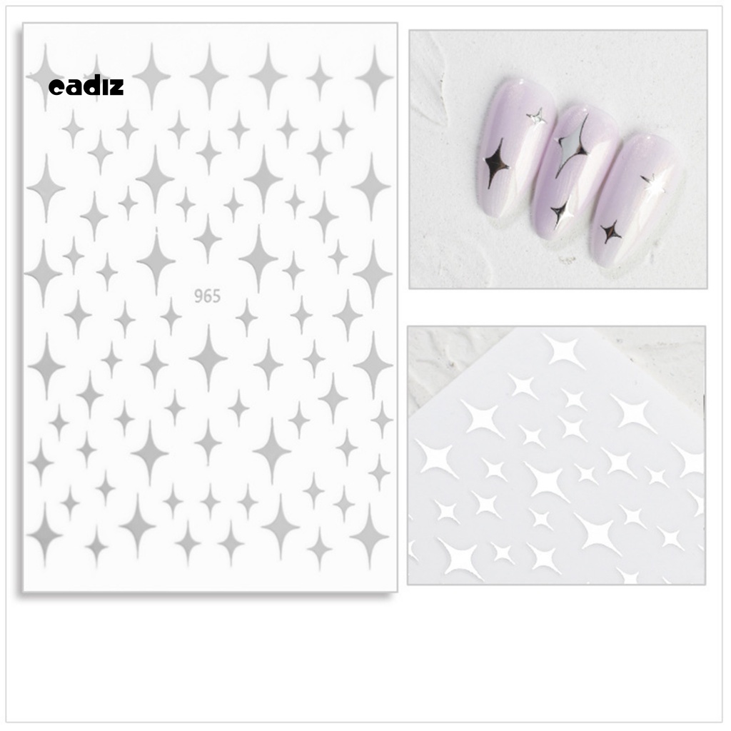 Bộ 7 Miếng Dán Trang Trí Móng Tay 3D Lấp Lánh Dành Cho Nữ