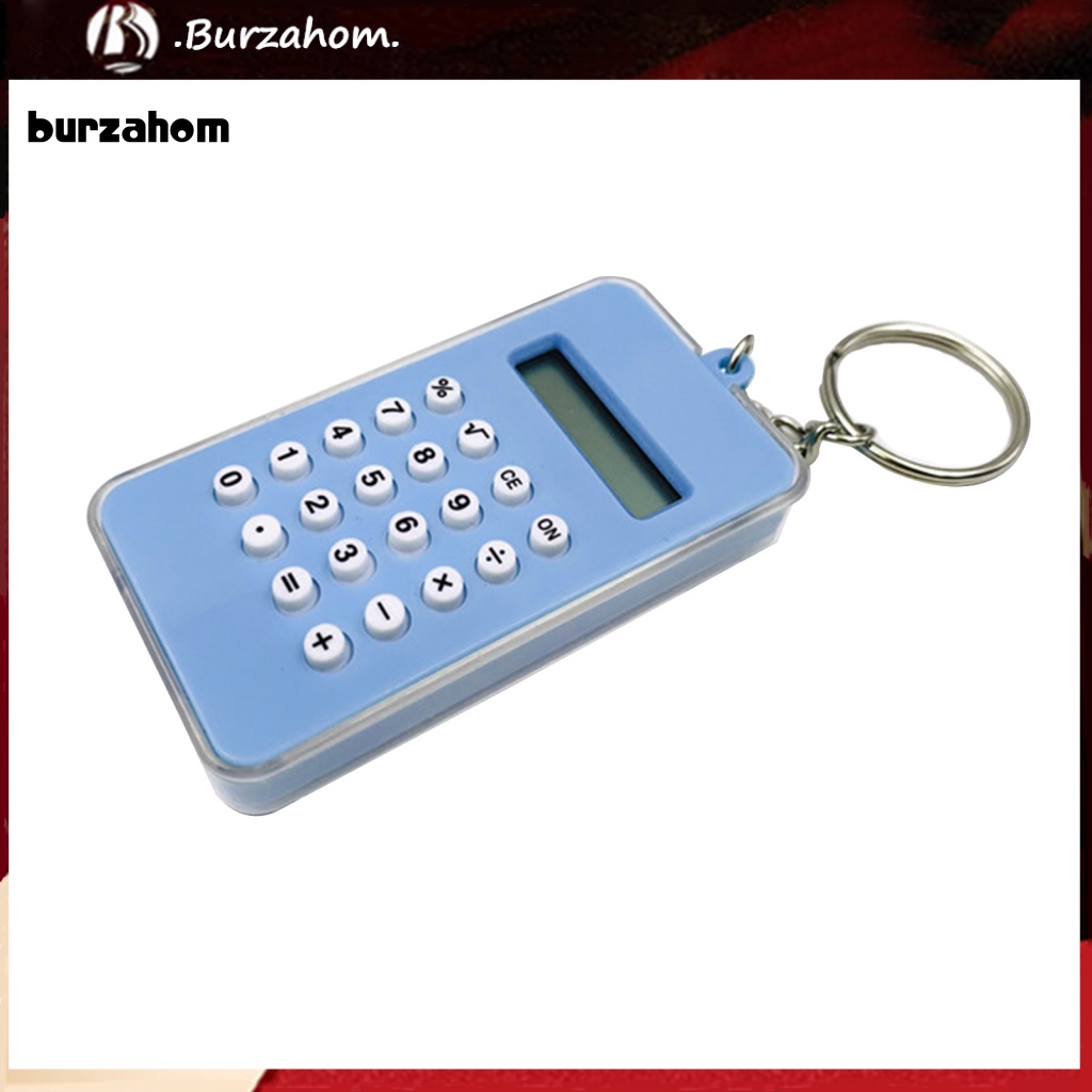 Máy Tính Điện Tử Kỹ Thuật Số Kèm Móc Khóa Thiết Kế Nhỏ Gọn Bằng ABS Dễ Mang Theo Cho Trẻ Em