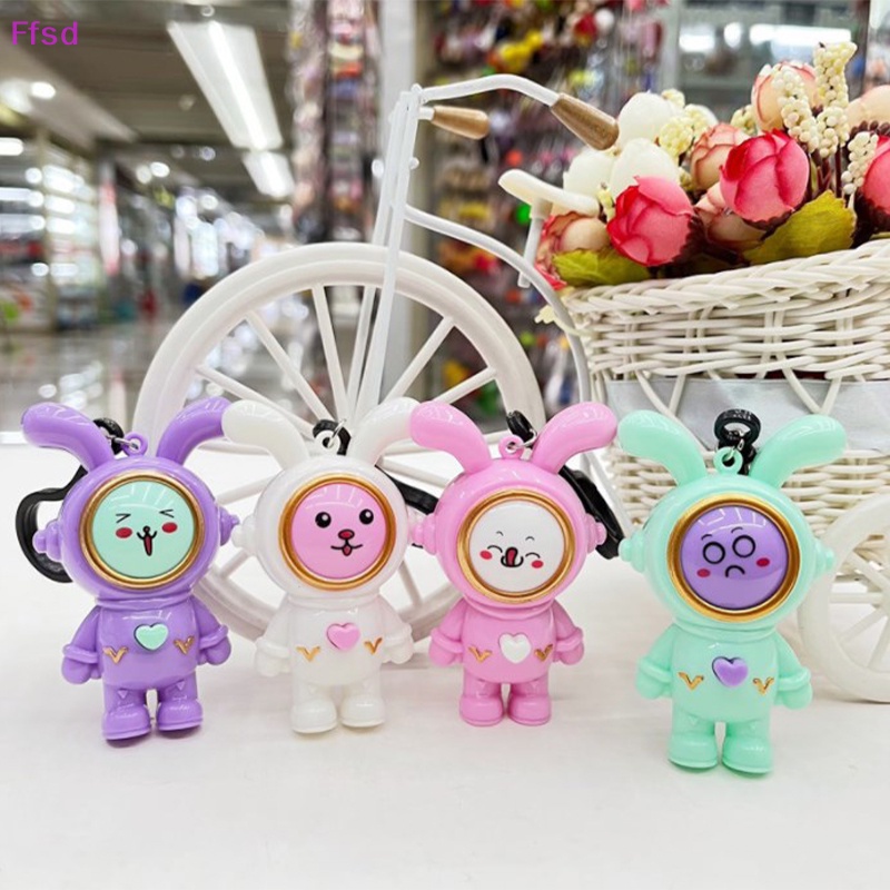 {Ffsd} Móc Khóa Thỏ Phi Hành Gia Hoạt Hình Dễ Thương Sáng Tạo Cho Cặp Đôi * Hàng Bán Chạy *