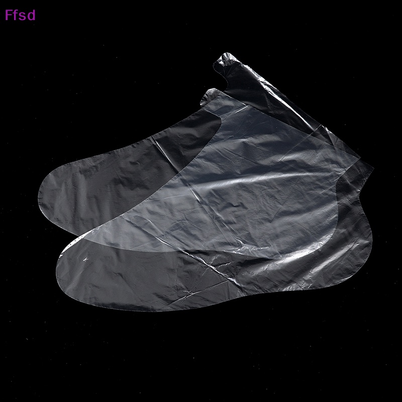 Bộ 100 Túi Bọc Sáp Vệ Sinh Bàn Chân Bằng Nhựa Trong Suốt Dùng Một Lần Cho Spa