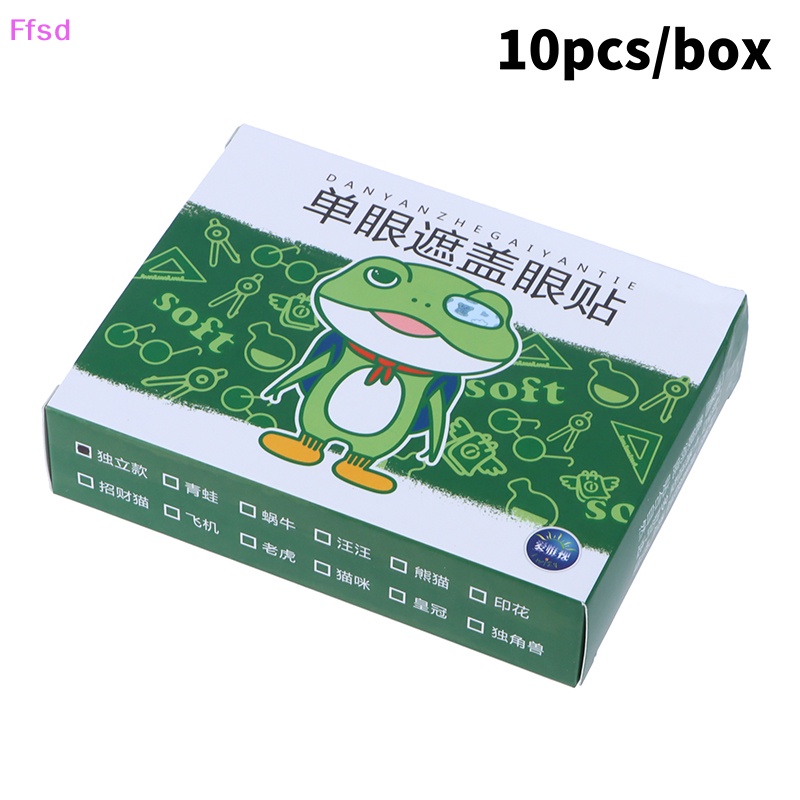 {Ffsd} Set 10 Miếng Dán Mắt Lười Amblyopia Tự Dính Dùng Một Lần Cho Trẻ Em Bán Chạy