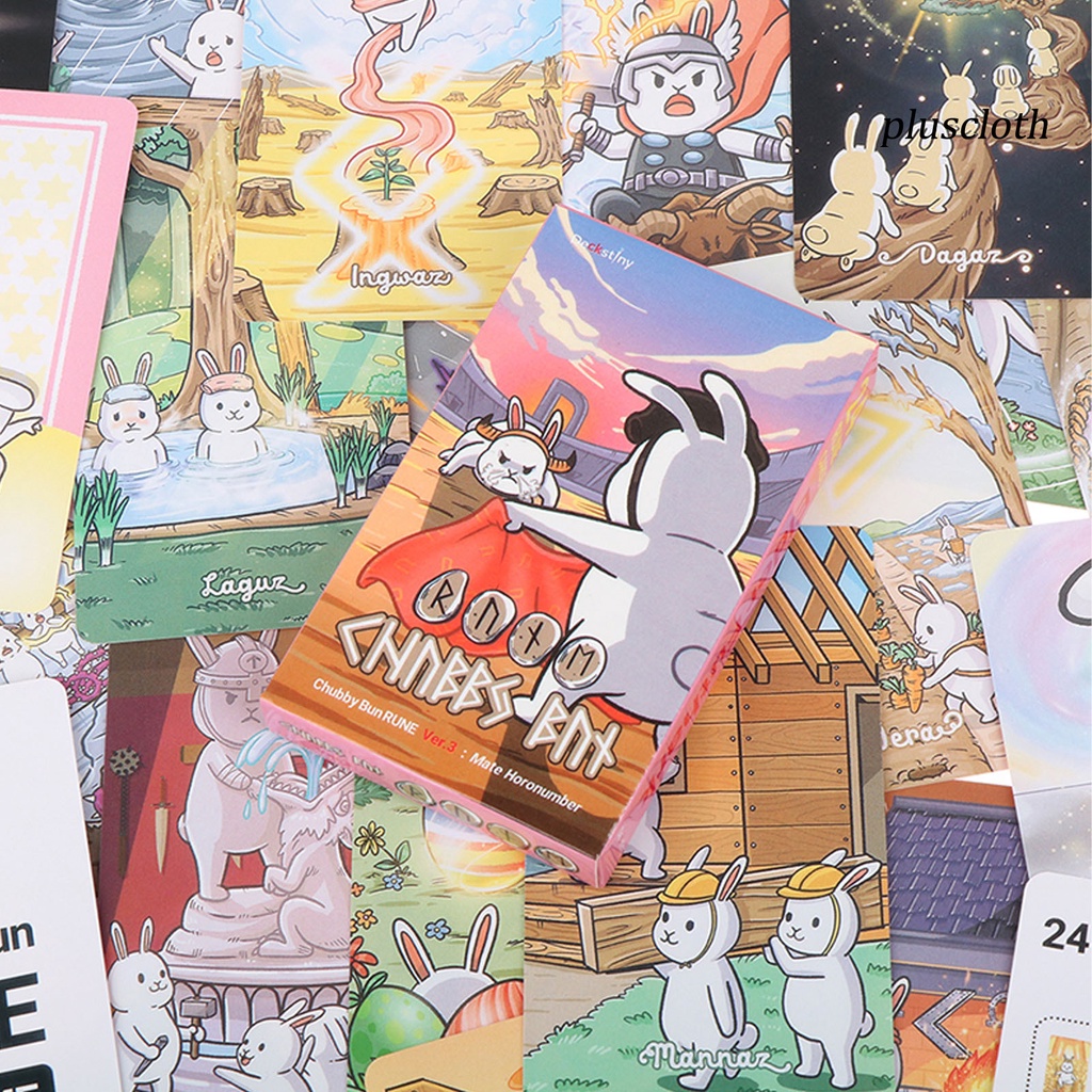 1 Bộ Bài Tarot Bằng Tiếng Anh Chubby Bun Bí Ẩn Vui Nhộn