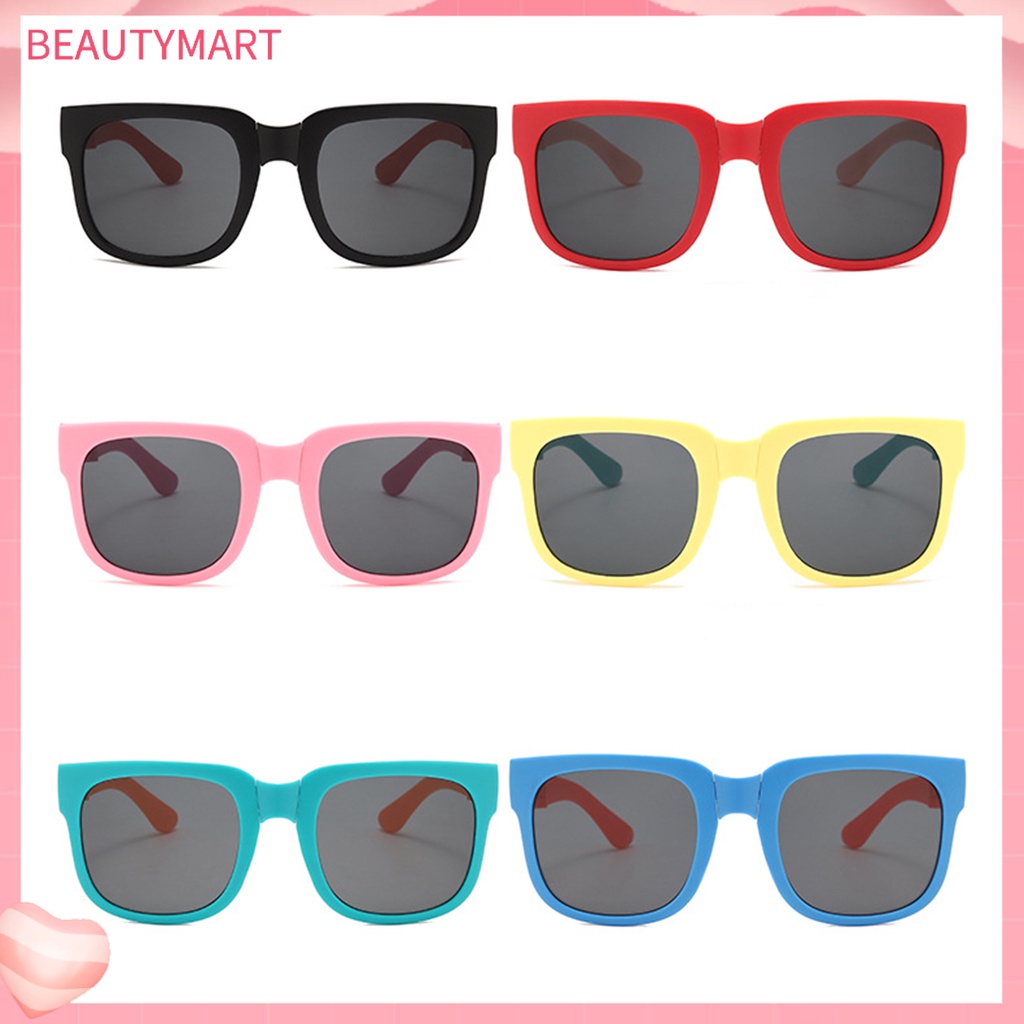 Kính Mát Phân Cực Mặt Vuông Chống Tia UV400 Thời Trang Cho Bé
