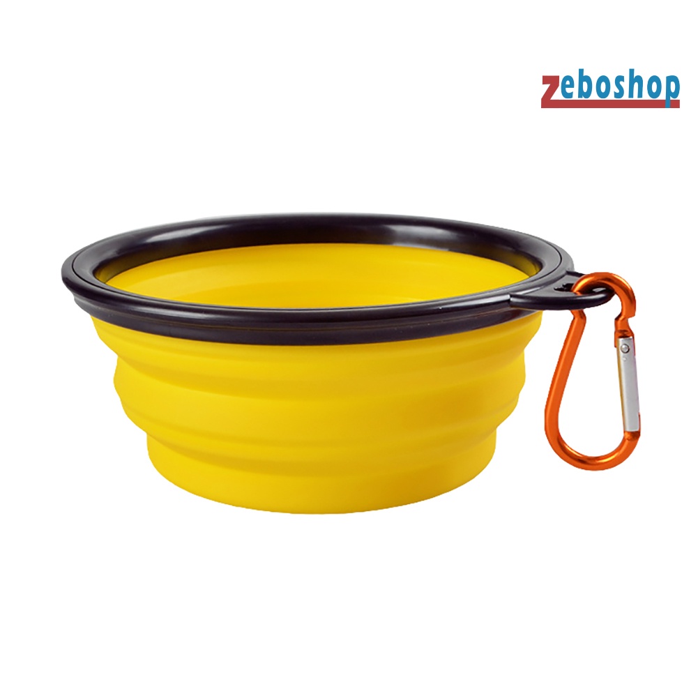 Cốc Đựng Thức Ăn / Nước Uống 2 Trong 1 Có Thể Gấp Gọn Tiện Dụng Mang Theo Du Lịch Cho Thú Cưng