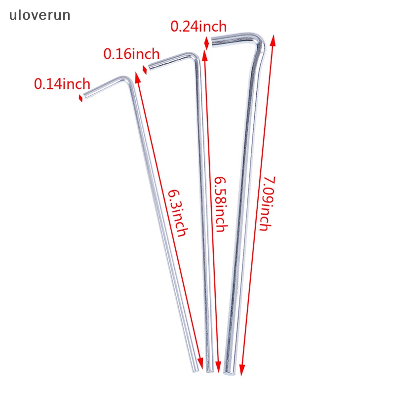 Bộ 5 Cọc Dựng Lều Bằng Hợp Kim Thép Cứng Chắc Chắn vn