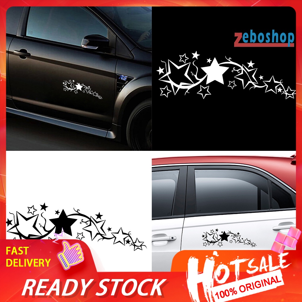 Đề Can Phản Quang Hình Ngôi Sao Trang Trí Thân Xe Hơi / Xe Máy