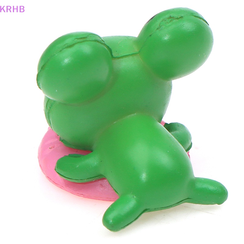 Set 2 Tượng Ếch Hoạt Hình Mini Dễ Thương Dùng Để Trang Trí