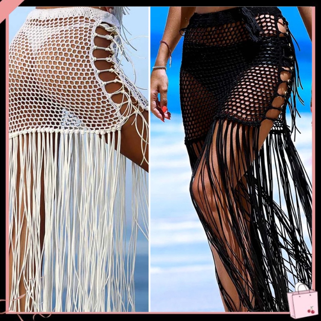 {Soltweter} Khăn Quấn Đi Biển Thiết Kế Đan Móc Thoáng Khí Quyến Rũ Cho Hoạt Động Ngoài Trời