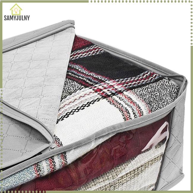 1 Túi Đựng Chăn / Quần Áo Chống Bụi Bằng Vải Không Dệt Có Thể Gấp Gọn