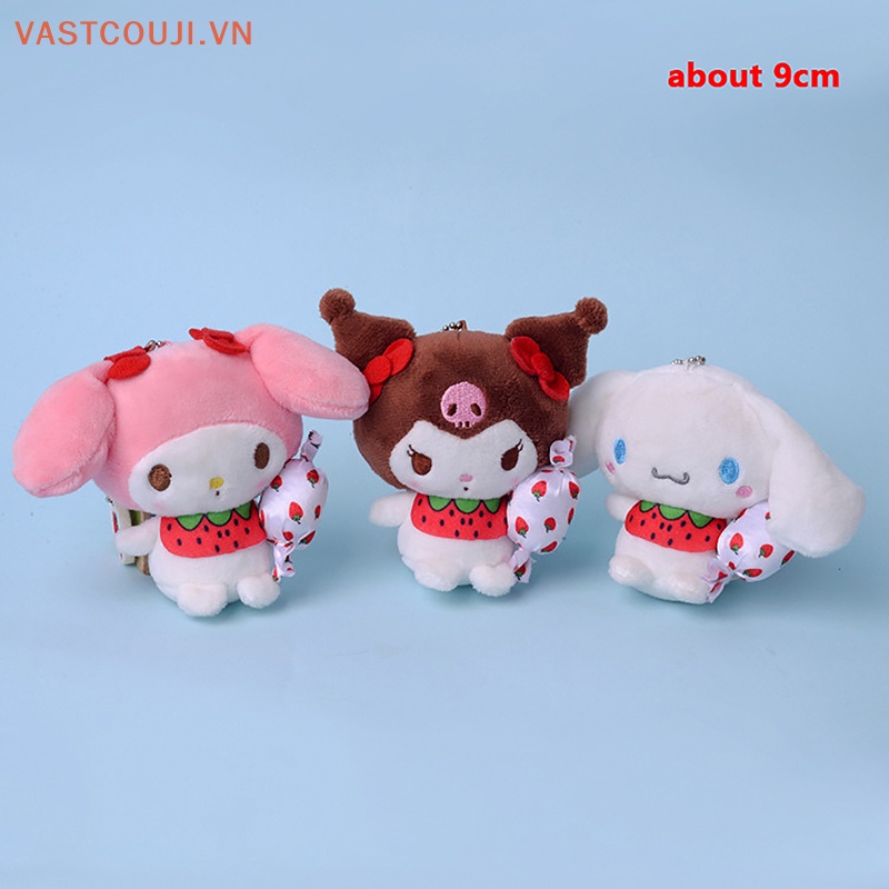Móc Khóa Bông Xù Hình VASTJI Sanrio Kuromi My Melody Cinnamoroll Dễ Thương