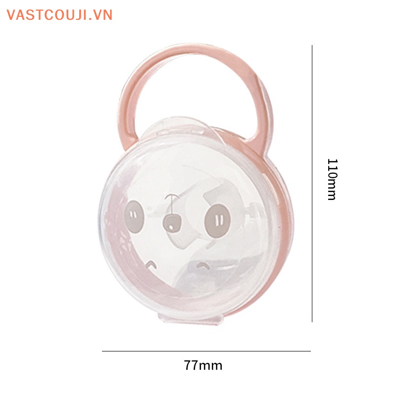 Núm Vú Giả Trong Suốt Chống Bụi Có Tay Cầm Tiện Dụng Cho Bé